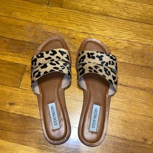 Steve Madden leopard print sandals